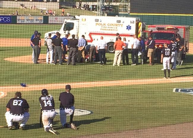 Blue Jays reliever TJ House hit on head by line drive in spring training game | iNFOnews.ca