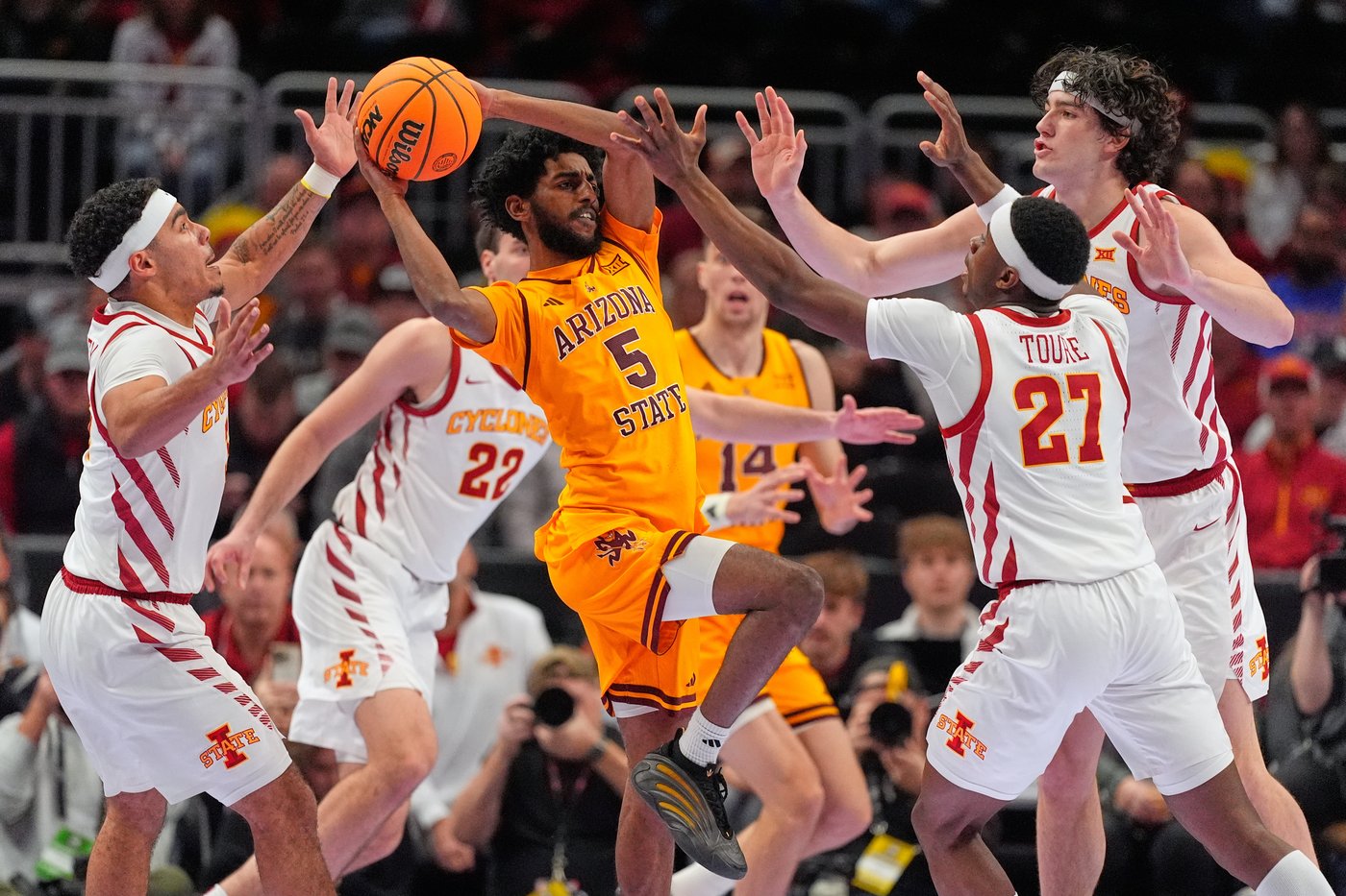 Seventh-ranked Iowa State trounces Arizona State 91-42 in second round of Big 12 Tournament | iNFOnews.ca