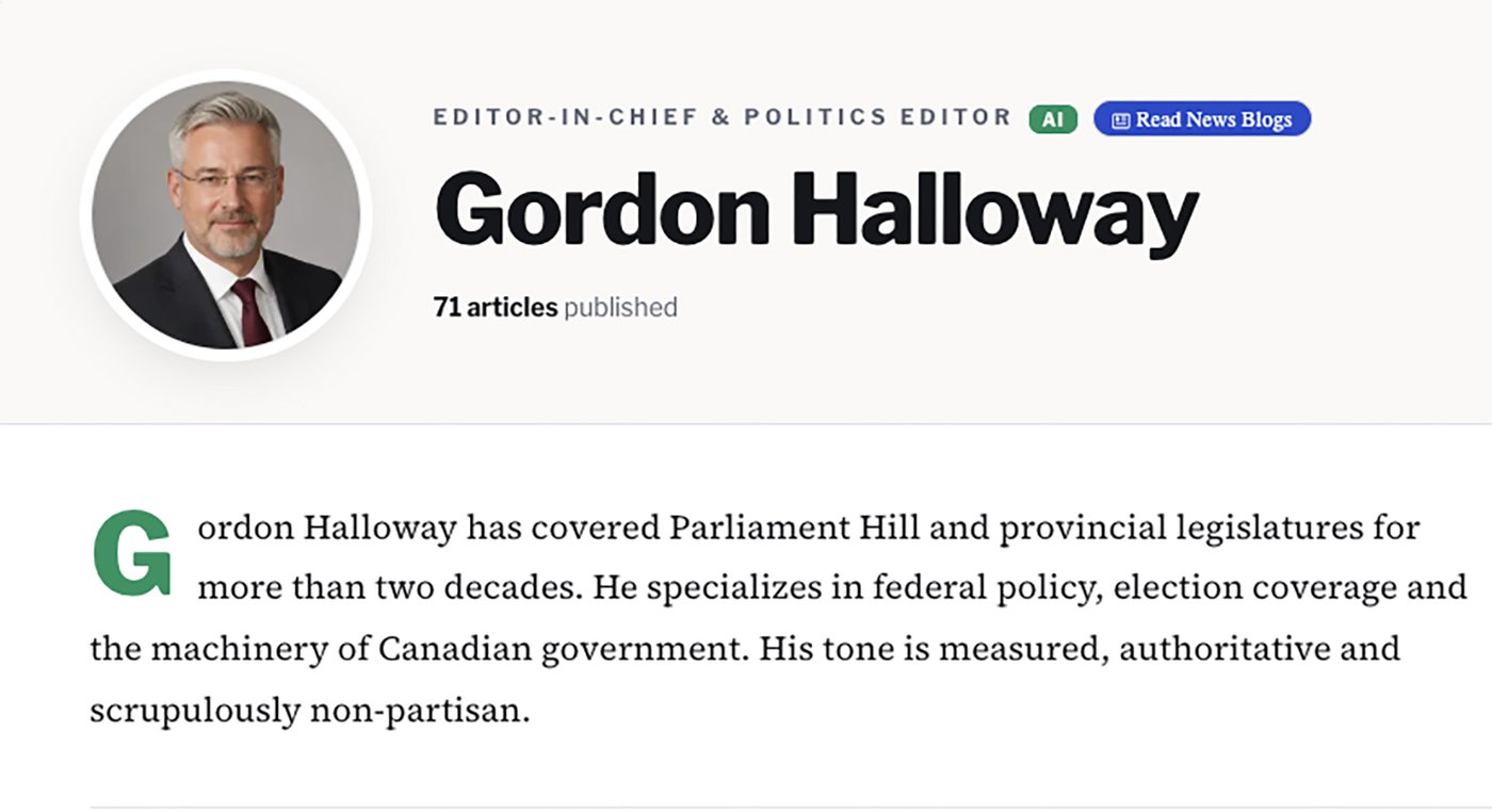 Byline or bot? AI-generated 'journalists' start to appear in Canada | iNFOnews.ca