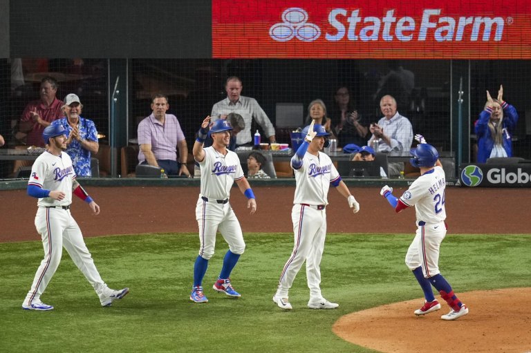 Helman's grand slam and Latz's scoreless outing push playoff-chasing Rangers past Brewers | iNFOnews.ca