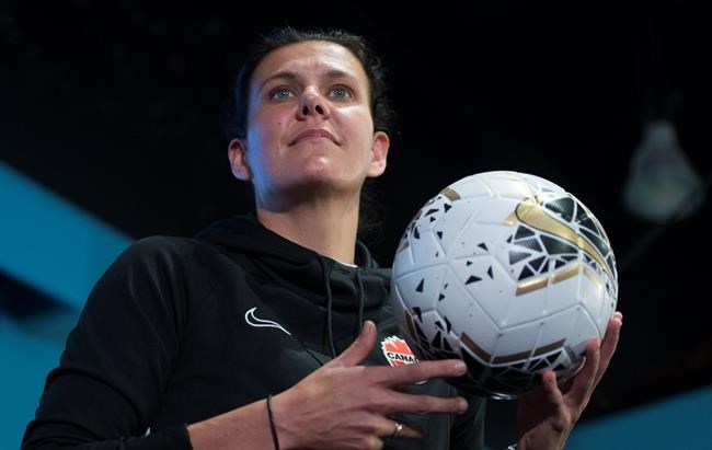 Canada captain Christine Sinclair looks to help young girls impacted by the pandemic | iNFOnews.ca CP1121107561