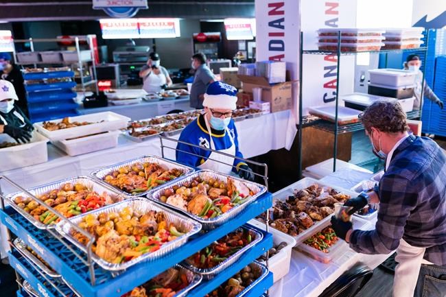 MLSE reopens giant kitchen to prep meals for local agencies, front-line workers | iNFOnews.ca CP769728167