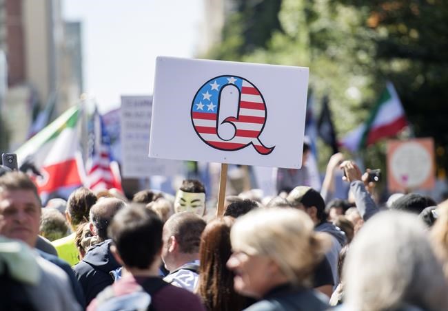 Canada not immune to QAnon as pandemic fuels conspiracy theories, experts say | iNFOnews.ca CP316865609