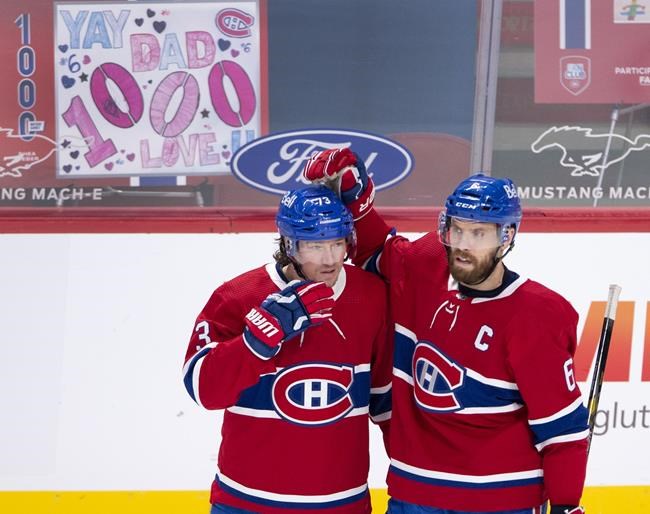 Toffoli, Anderson each score twice, Canadiens down Canucks 5-3 in Weber's 1,00th game | iNFOnews.ca CP1157308584