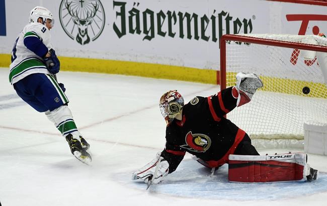 Demko stands tall and Miller scores in OT as Canucks defeat stubborn Sens | iNFOnews.ca CP84843485