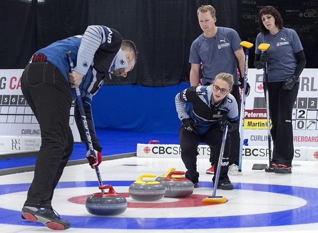 Muyres and Walker defeat Kleibrink and Kitz 11-3 at mixed doubles curling event | iNFOnews.ca CP1885141449