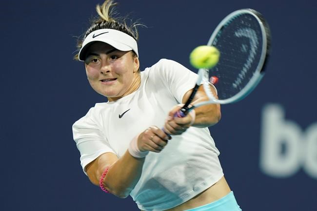 Canada's Bianca Andreescu advances to Miami quarterfinals after rallying for win | iNFOnews.ca Canada's Bianca Andreescu advances to Miami quarterfinals after rallying for win | iNFOnews.ca