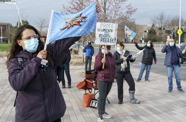 Suspect arrested after Quebec teacher on picket line struck by car | iNFOnews.ca