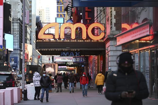 With AMC shares up 1,100% in 2021, company sells shares | iNFOnews.ca