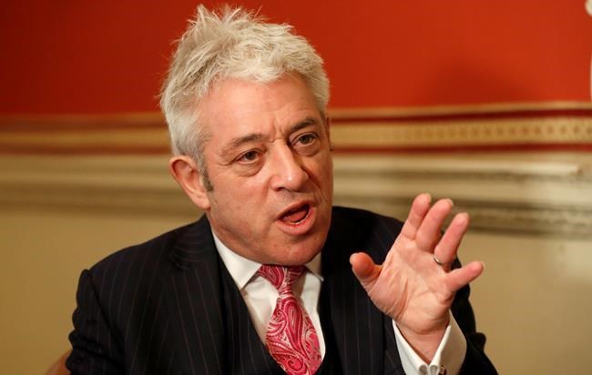 Ex-UK Speaker Bercow, scourge of Brexiteers, joins Labour | iNFOnews.ca CP201264244