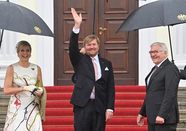 Dutch royals arrive in Germany for 3-day state visit | iNFOnews.ca