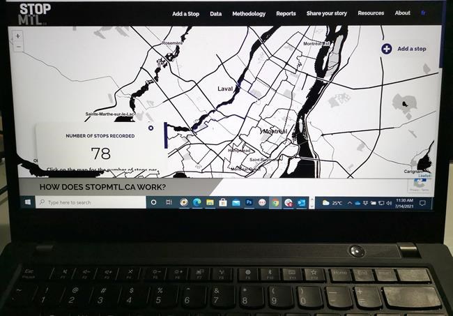 Montrealers can access the first interactive map to self-report police stops | iNFOnews.ca
