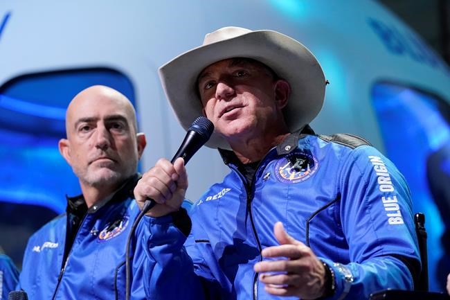 Bezos' comments on workers after spaceflight draws rebuke | iNFOnews.ca