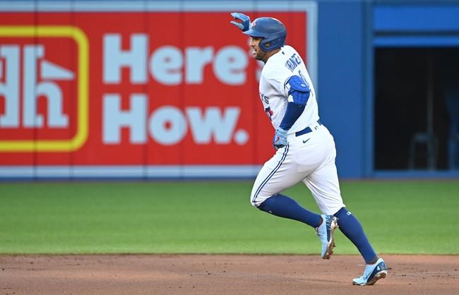 George Springer hits another leadoff homer, Blue Jays beat Cleveland 8-6 | iNFOnews.ca