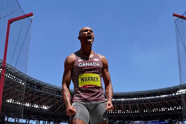 Decathlon medal in sight for Warner, senior benefits cut off : In The News for Aug. 5 | iNFOnews.ca
