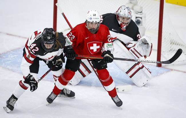 Natalie Spooner scores twice for Canada in 5-0 win over Swiss in women's world hockey | iNFOnews.ca