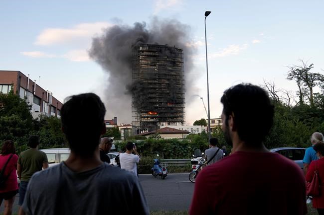 Italian firefighters: No victims in 20-story building blaze | iNFOnews.ca