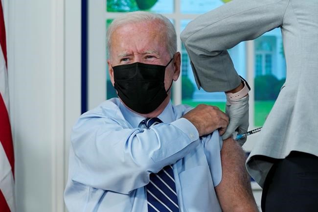 Biden, McConnell get COVID-19 boosters, encourage vaccines | iNFOnews.ca