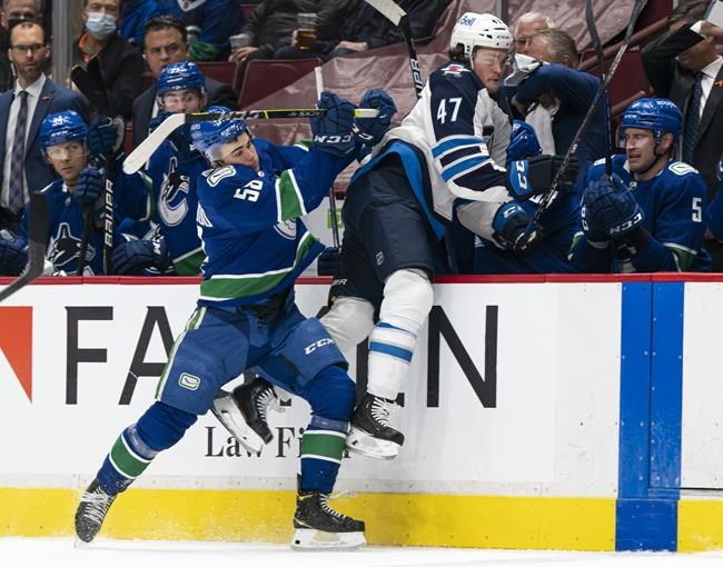Horvat, Pearson put up two-point nights as Vancouver Canucks edge Winnipeg Jets 3-2 | iNFOnews.ca