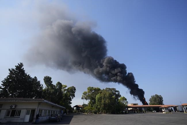 Huge fire extinguished at oil facility in southern Lebanon | iNFOnews.ca
