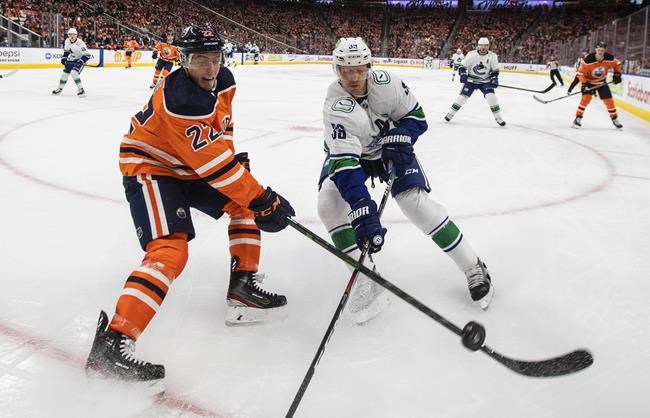 Turris scores winner in shootout to lift Oilers 3-2 over Canucks in season opener | iNFOnews.ca