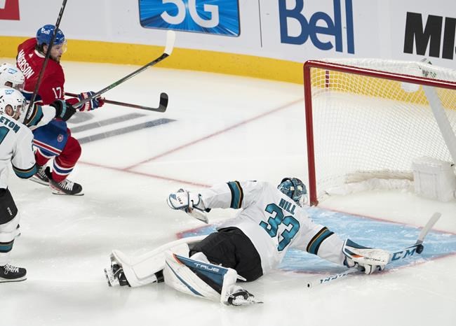 Jonathan Dahlen scores twice, San Jose Sharks trounce Montreal Canadiens 5-0 | iNFOnews.ca