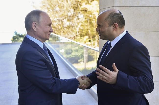 Russia's Putin hosts Israeli PM Bennett | iNFOnews.ca CP1857890743