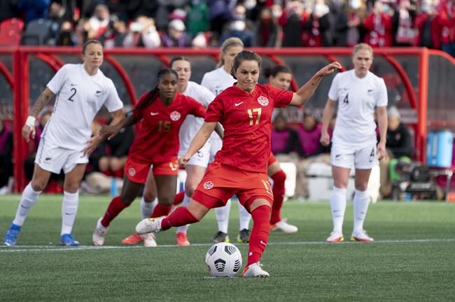 Canadian women's soccer team kicks off Celebration Tour with victory over New Zealand | iNFOnews.ca