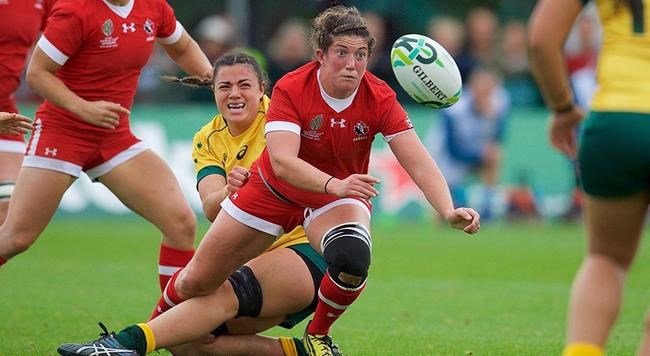 Canadian women hang on to defeat U.S. in first rugby test match in almost two years | iNFOnews.ca CP935175583