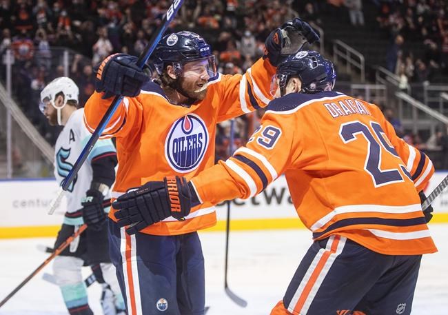 Drasaitl dominant as red-hot Edmonton Oilers down Seattle Kraken 5-2 | iNFOnews.ca
