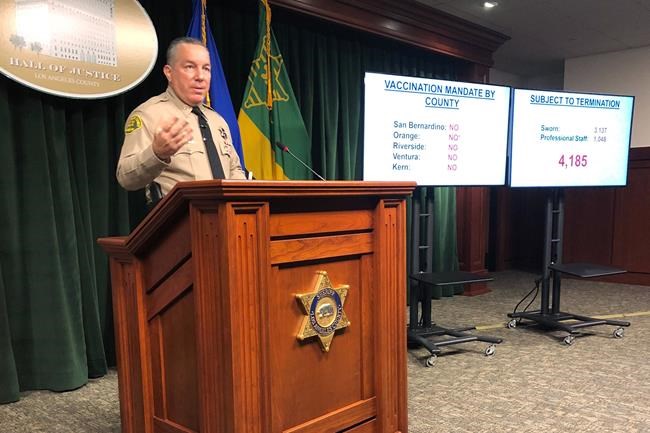 Los Angeles County sheriff won't enforce vaccine mandate | iNFOnews.ca