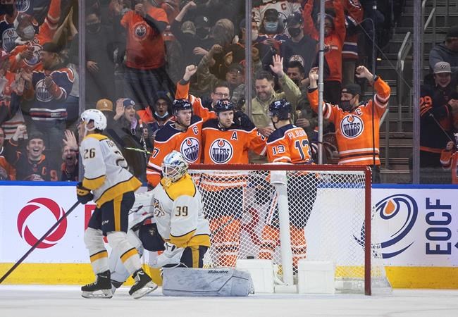 Leon Draisaitl drives Edmonton Oilers to 5-2 win over Nashville Predators | iNFOnews.ca