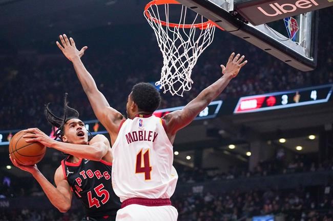 Raptors' win streak ends at five games with 102-101 loss to Cleveland | iNFOnews.ca
