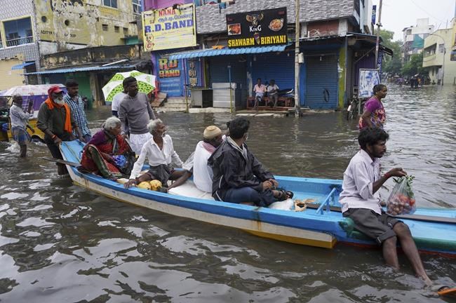 Heavy rains in southern India kill 14 people, flood Chennai | iNFOnews.ca