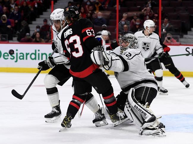 Quick makes 34 saves for the shutout as Kings blank Sens 2-0 for seventh straight win | iNFOnews.ca