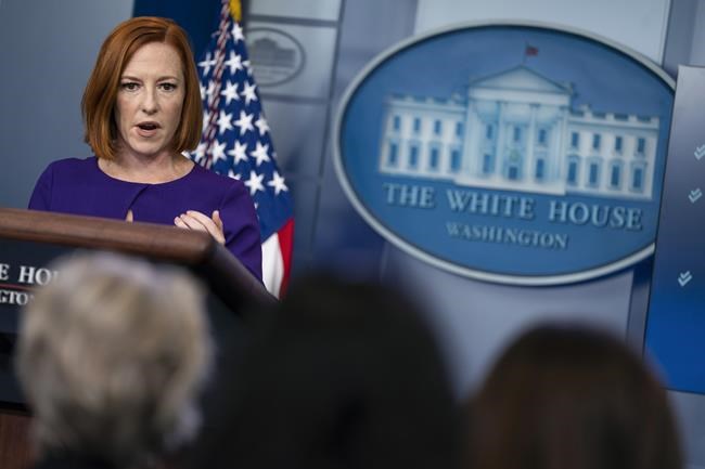 Psaki resumes White House briefings after COVID diagnosis | iNFOnews.ca