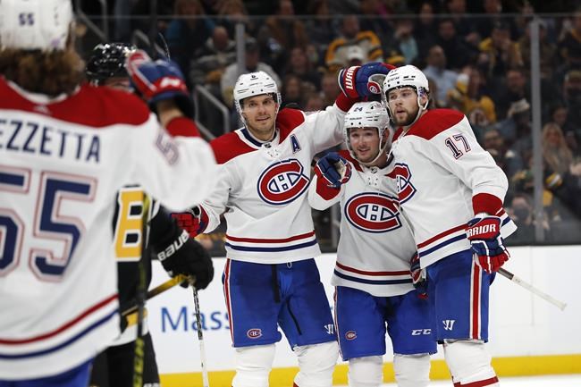 Coyle, McAvoy lead Bruins to 5-2 win over Canadiens | iNFOnews.ca