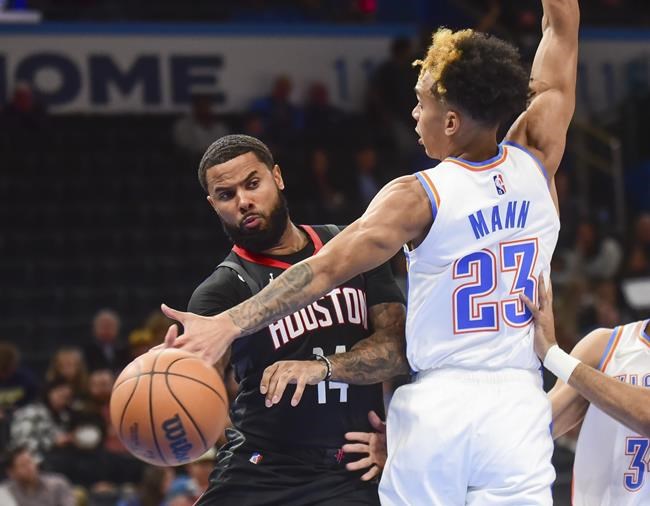 Montreal's Dort scores 34 points, Thunder beat Rockets 101-89 | iNFOnews.ca CP571103251