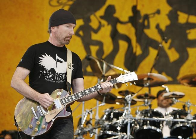 U2's Edge leading rock memorabilia sale to help musicians | iNFOnews.ca