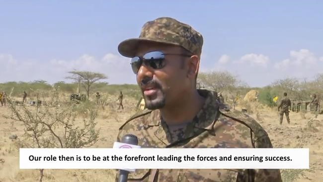 State-affiliated TV says Ethiopia's PM is at the battlefront | iNFOnews.ca