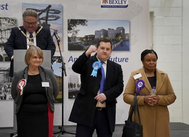 UK Conservatives hold Parliament seat by reduced margin | iNFOnews.ca