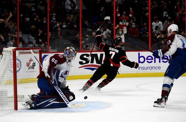 Brady Tkachuk leads Ottawa Senators past Avalanche in OT with 2nd goal of game | iNFOnews.ca Brady Tkachuk leads Ottawa Senators past Avalanche in OT with 2nd goal of game | iNFOnews.ca