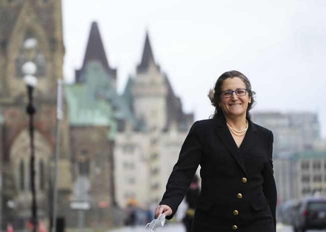 Freeland raises concerns about Omicron in push for MPs to quickly pass aid bill | iNFOnews.ca CP634580182