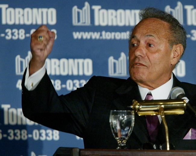 Outspoken former Toronto mayor Mel Lastman dies at age 88, premier says | iNFOnews.ca CP594358570