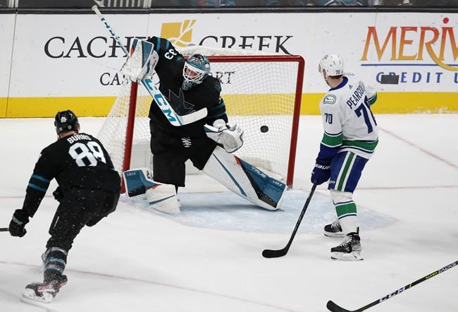 Boeser scores twice to lead surging Canucks past Sharks 5-2 | iNFOnews.ca Boeser scores twice to lead surging Canucks past Sharks 5-2 | iNFOnews.ca