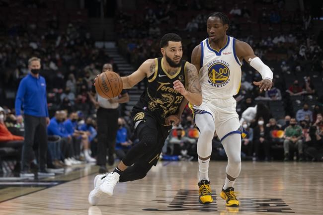 VanVleet's double-double leads Raptors past depleted Warriors 119-100 | iNFOnews.ca