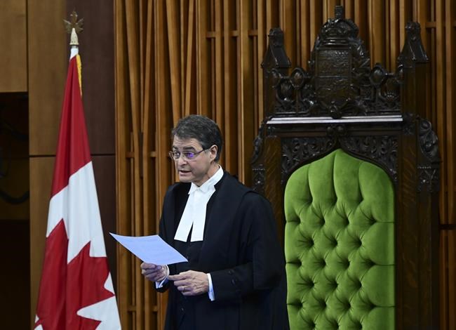 Commons Speaker reflects on dispute over secret documents on scientists' firing | iNFOnews.ca