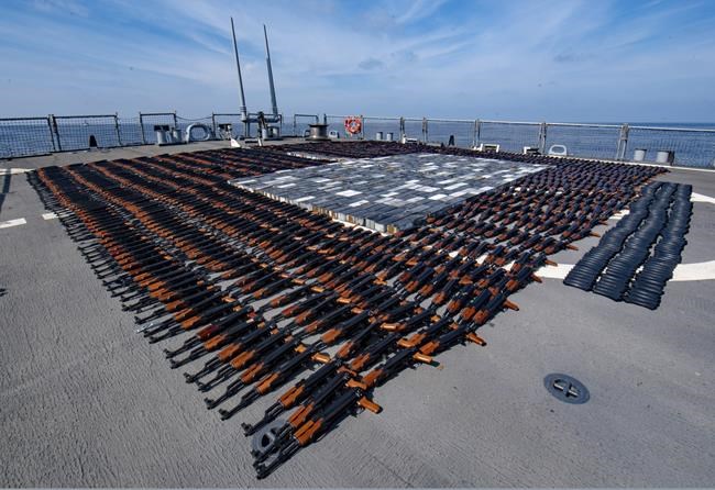 US Navy says it seizes arms from Iran likely bound for Yemen | iNFOnews.ca