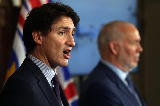 Trudeau, Horgan discuss Omicron response, B.C. flooding rebuilding efforts | iNFOnews.ca