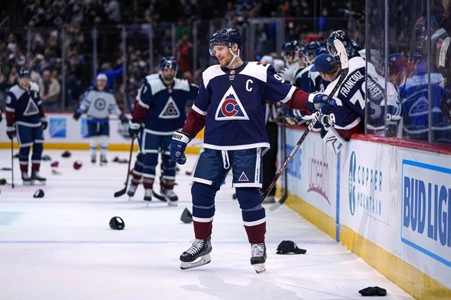 Landeskog, Saros and Hertl named NHL's three stars of the week | iNFOnews.ca